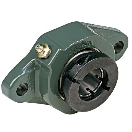 Dodge Industrial Flange Block Bearing; 2 Bolt Flange Block; 1-7/16 in. Bore; 5.1 in. Bolt Circle Diameter F2B-DL-107-NL ; 056961
